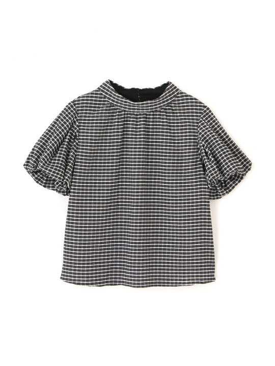 楽天市場】【SALE／30%OFF】バルーンスリーブチェックブラウス 