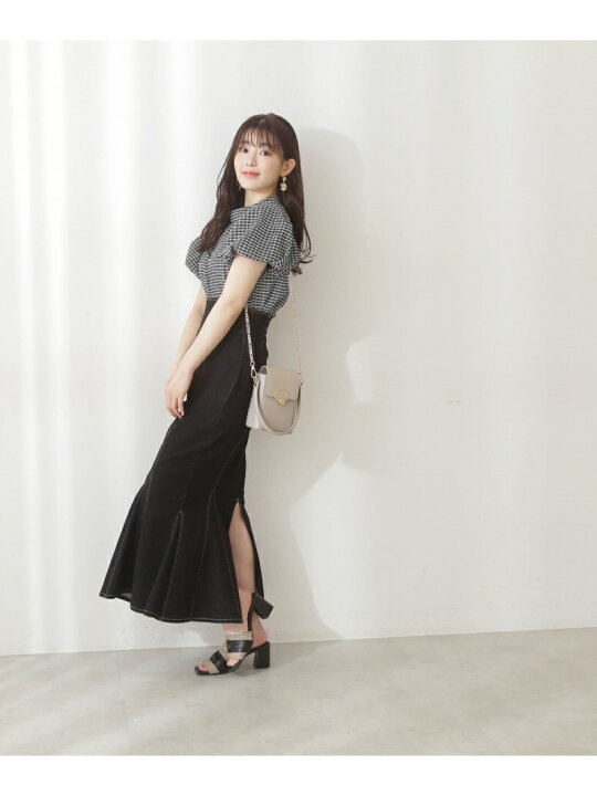 楽天市場】【SALE／30%OFF】バルーンスリーブチェックブラウス 