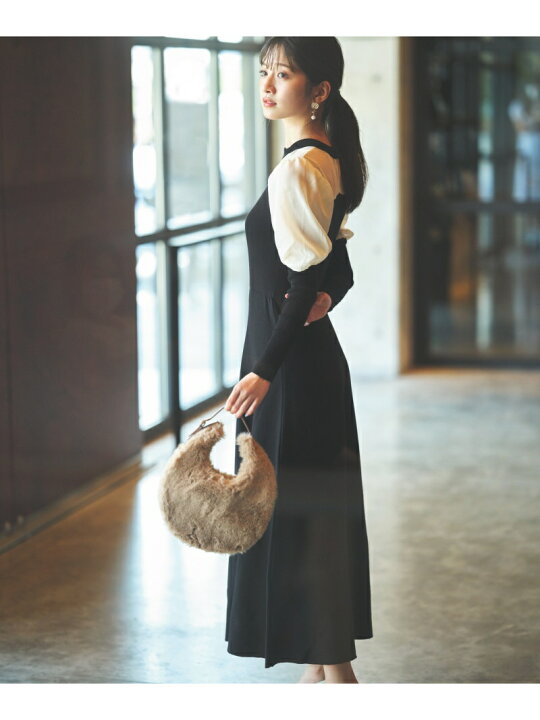 楽天市場 Sale 30 Off シアーパフニットワンピース Proportion Body Dressing プロポーションボディドレッシング ワンピース ドレス その他のワンピース ドレス ブラウン ブルー Rba E 送料無料 Rakuten Fashion Proportion Body Dressing