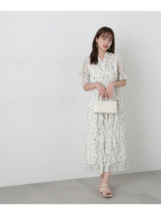 楽天市場】【SALE／10%OFF】ウエストシャーリングラッフルワンピース 