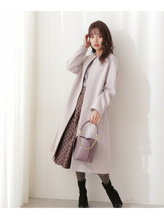 楽天市場】バックボリュームノーカラーコート PROPORTION BODY 