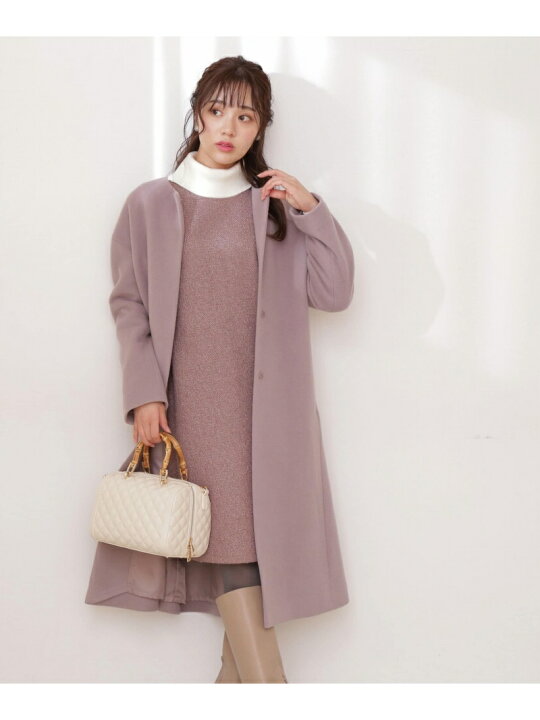 楽天市場】バックボリュームノーカラーコート PROPORTION BODY 