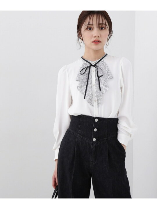 楽天市場】【SALE／30%OFF】レースディテールブラウス 24SS PROPORTION 