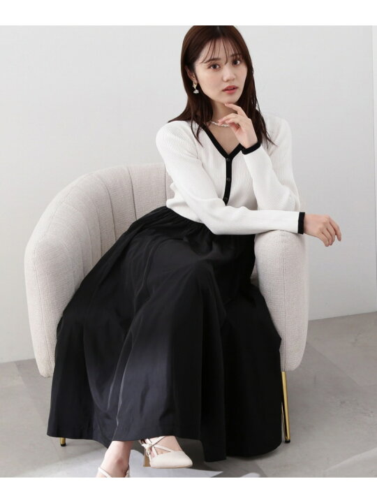 楽天市場】【SALE／55%OFF】バイカラーニットドッキングワンピース 