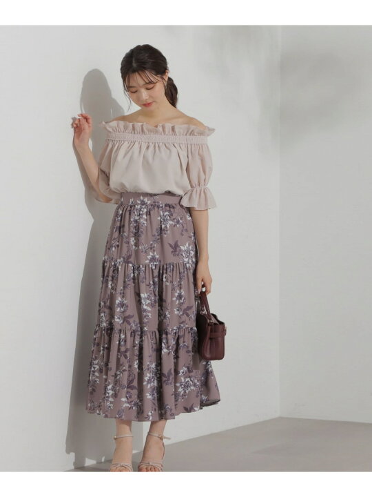 楽天市場】花柄ティアードスカート PROPORTION BODY DRESSING 
