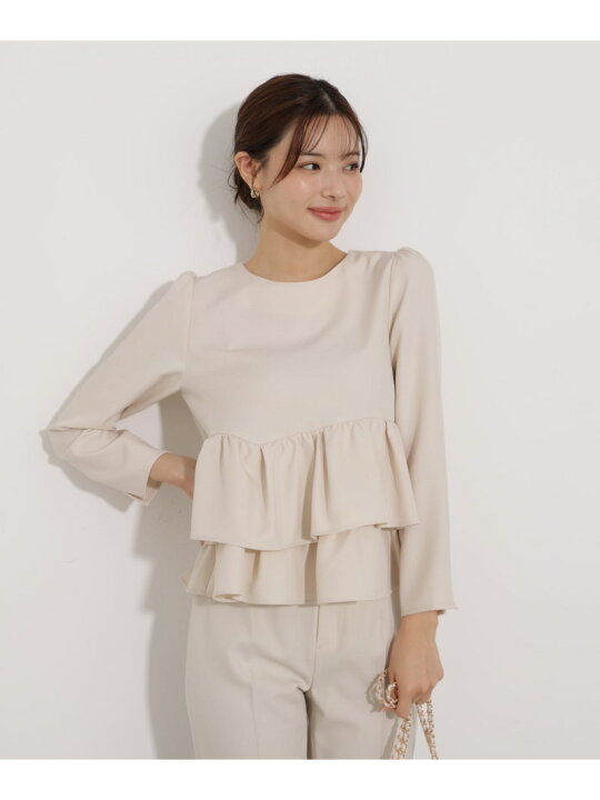 楽天市場】【SALE／40%OFF】＜ウォッシャブル＞ランダムヘムペプラム 