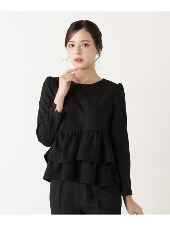 楽天市場】【SALE／10%OFF】＜ウォッシャブル＞ランダムヘムペプラム 