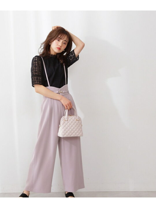 楽天市場】【SALE／50%OFF】サスペンダー付タックワイドパンツ 