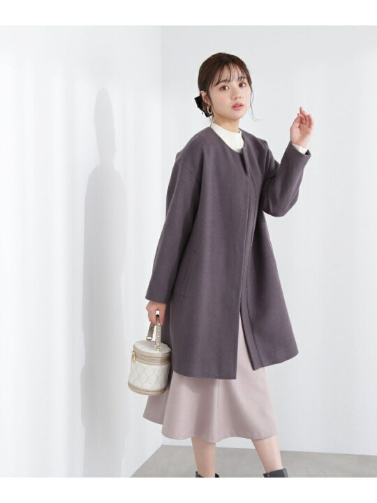 楽天市場 Sale Off 美人百花11月号掲載 休井美郷さん着用商品 レスキュールノーカラーミドルコート Proportion Body Dressing プロポーションボディドレッシング ジャケット アウター その他のジャケット アウター グレー ホワイ Rba E 送料無料