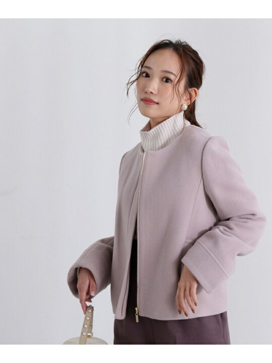 楽天市場】【SALE／30%OFF】2Wayファー襟付きショートコート 