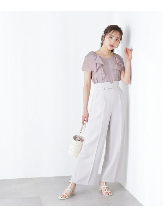 楽天市場】【SALE／10%OFF】バックリボンラッフルブラウス WEB限定 