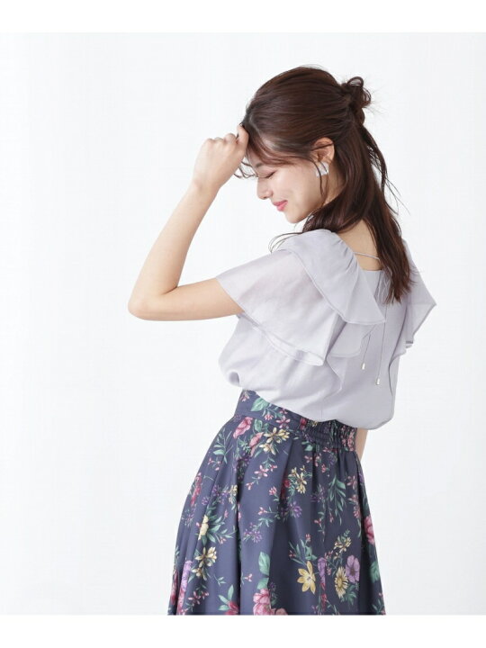 楽天市場】【SALE／10%OFF】バックリボンラッフルブラウス WEB限定 