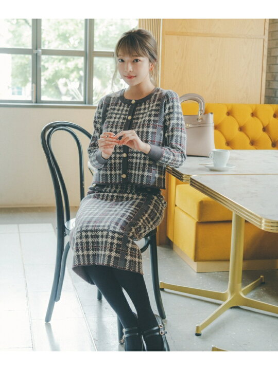 楽天市場】【SALE／50%OFF】チェックジャガードセットアップ 