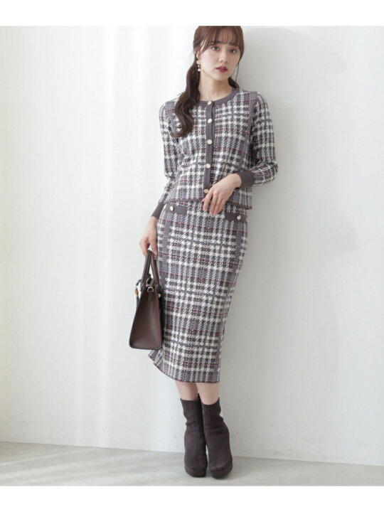 楽天市場】【SALE／50%OFF】チェックジャガードセットアップ 