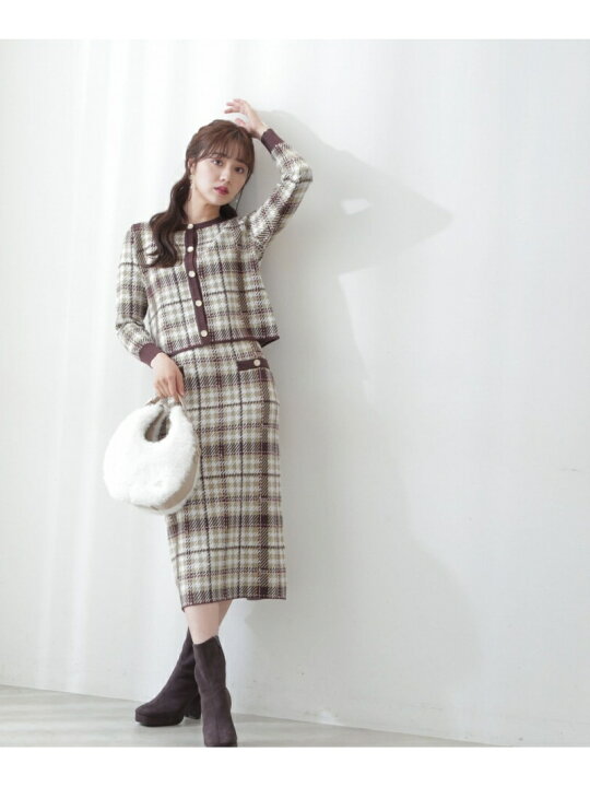 楽天市場】【SALE／50%OFF】チェックジャガードセットアップ 