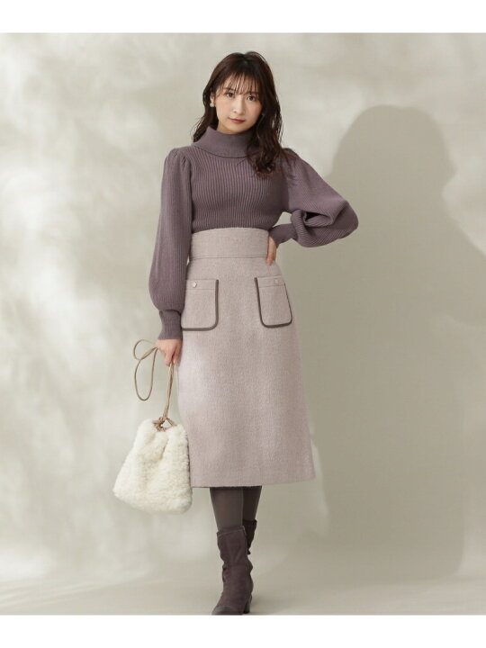 楽天市場】【SALE／30%OFF】タートルネックボリュームスリーブニット 