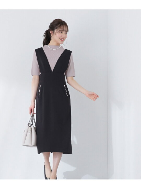 楽天市場】【SALE／10%OFF】パールポケットタイトジャンスカ  