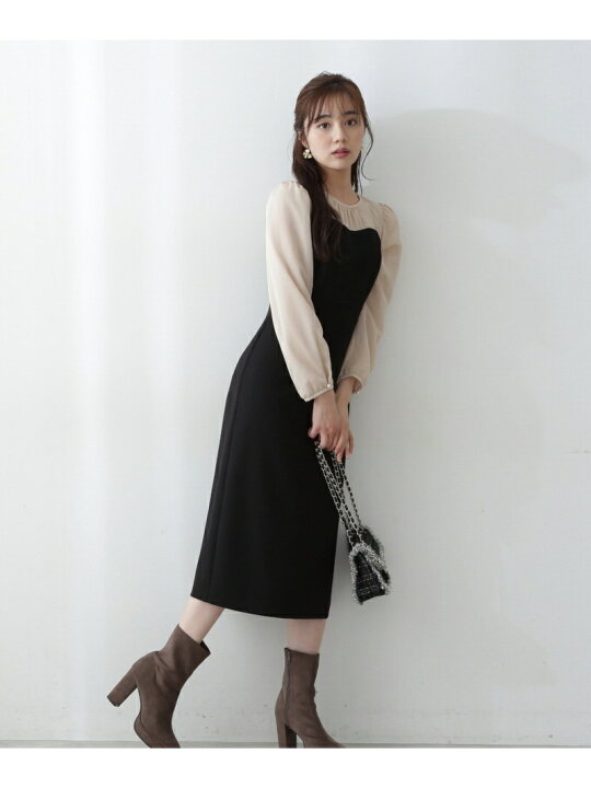 楽天市場】【SALE／20%OFF】ハートカットデザインタイトワンピース  
