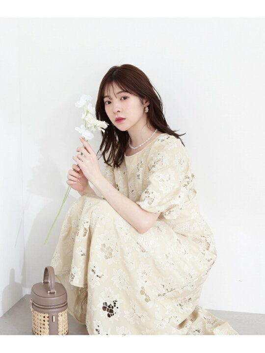楽天市場】【SALE／30%OFF】フラワーエンブロイダリーワンピース  