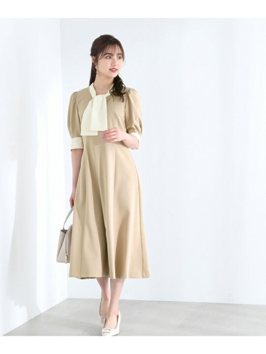 楽天市場】【SALE／30%OFF】バイカラーボウタイワンピース WEB限定 