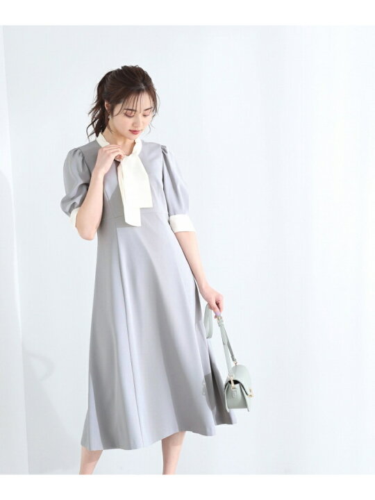 楽天市場】【SALE／30%OFF】バイカラーボウタイワンピース WEB限定 