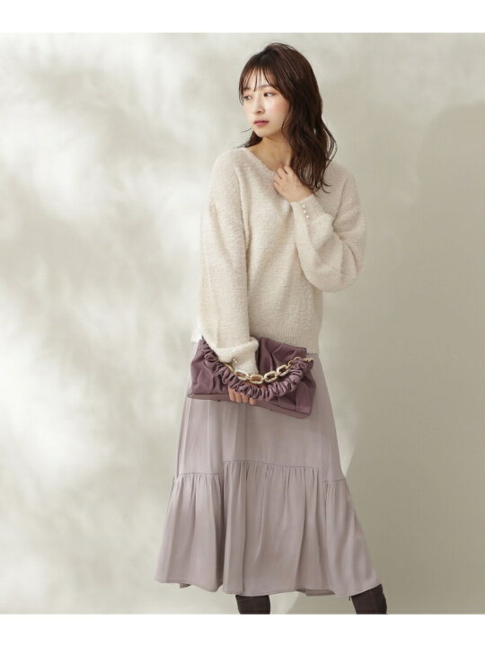 楽天市場】【SALE／50%OFF】ループニット*ティアードスカートセット 