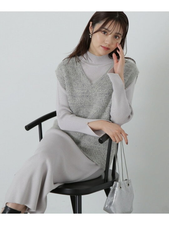 楽天市場】【SALE／50%OFF】ツイードニットベストセットアップ 新色  