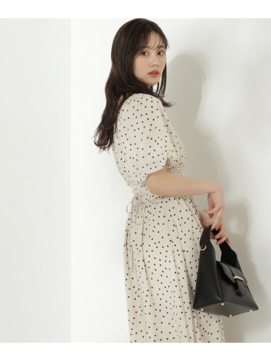 楽天市場】【SALE／10%OFF】パフスリーブドット柄ワンピース  