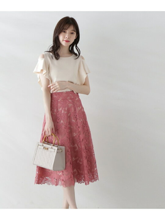 楽天市場】【SALE／30%OFF】メッシュフラワーケミカルレースフレア  