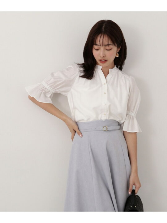 楽天市場】【SALE／30%OFF】フロント釦パフスリーブブラウス