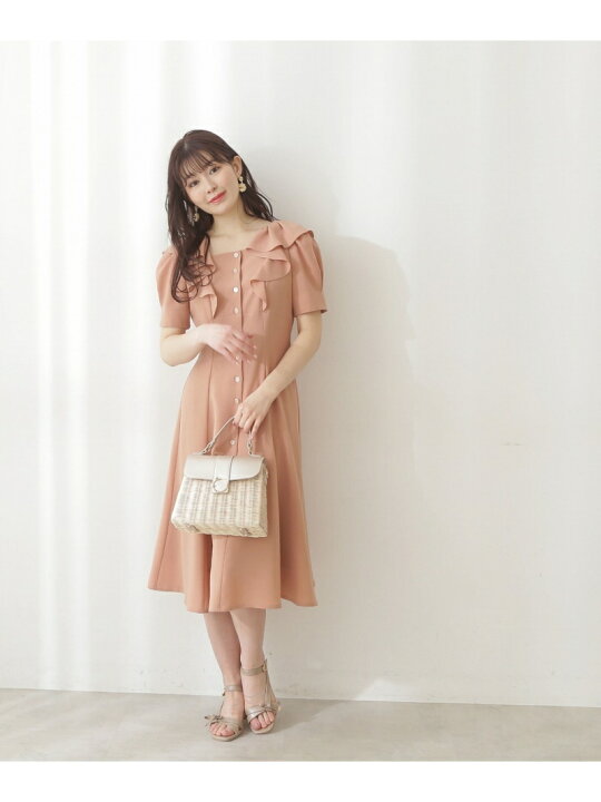 楽天市場 Sale 30 Off フリルスクエアーワンピース Proportion Body Dressing プロポーションボディドレッシング ワンピース ドレス その他のワンピース ドレス オレンジ グレー ブルー Rba E 送料無料 Rakuten Fashion Proportion Body Dressing