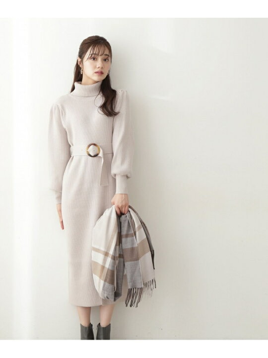 楽天市場 美人百花12月号掲載 休井美郷さん着用商品 マトンスリーブニットワンピース Proportion Body Dressing プロポーションボディドレッシング ワンピース ドレス その他のワンピース ドレス グレー ブラック パープル 送料無料 Rakuten Fashion