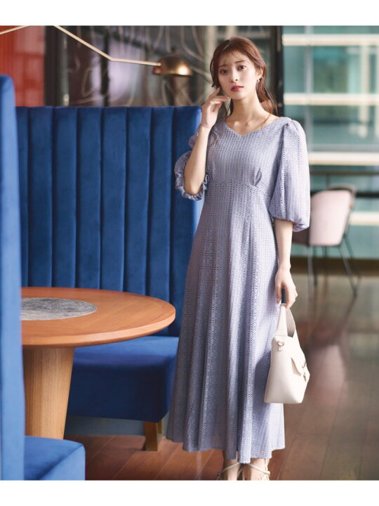 楽天市場】【SALE／50%OFF】バルーンスリーブレースワンピース  