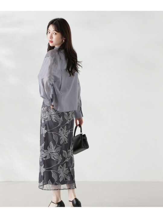 楽天市場】【SALE／50%OFF】チュール配色レースナロースカート24AW  