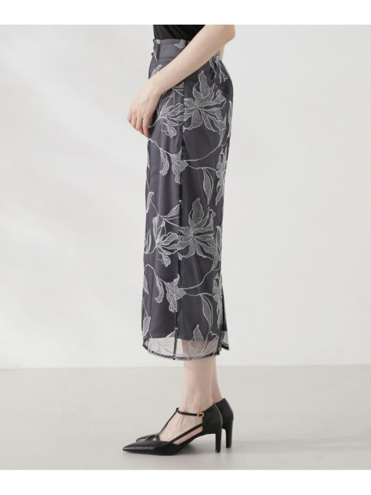 楽天市場】【SALE／50%OFF】チュール配色レースナロースカート24AW  