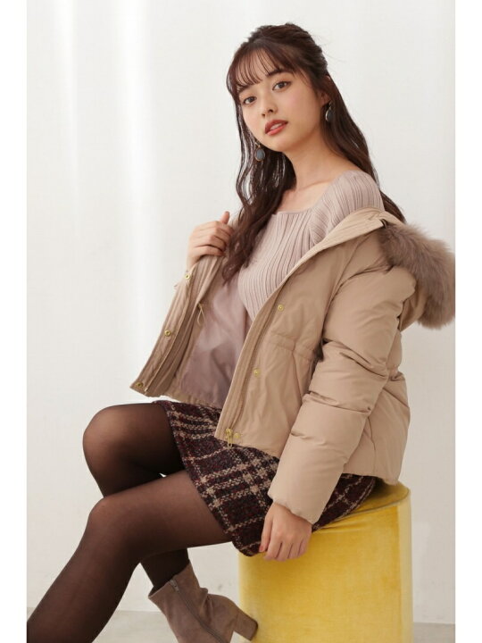 楽天市場】フードファーショートダウン PROPORTION BODY DRESSING 