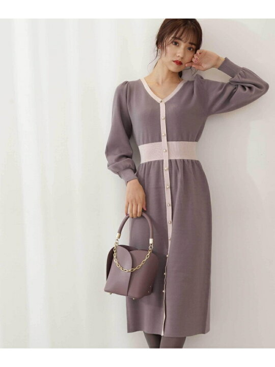 楽天市場】【SALE／10%OFF】配色ニットワンピース PROPORTION BODY 