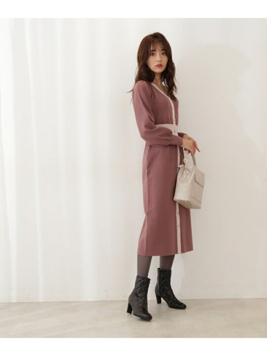 楽天市場】【SALE／10%OFF】配色ニットワンピース PROPORTION BODY 
