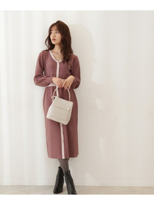 楽天市場】【SALE／10%OFF】配色ニットワンピース PROPORTION BODY 