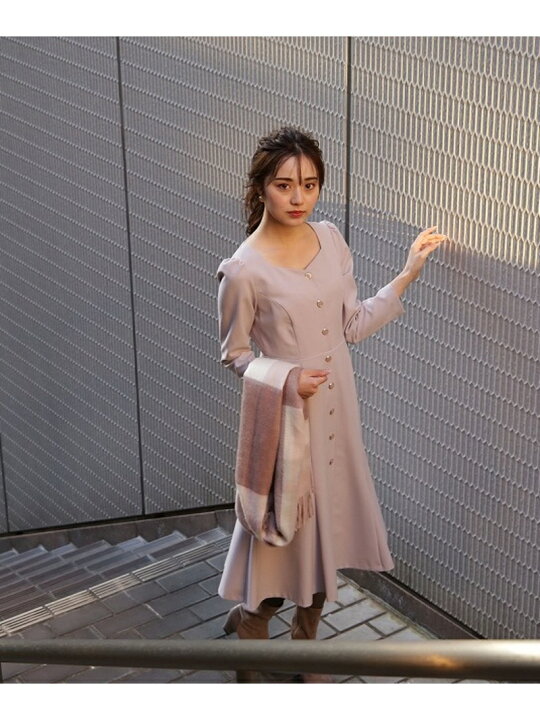 楽天市場】【SALE／10%OFF】フロント釦マーメイドワンピース 