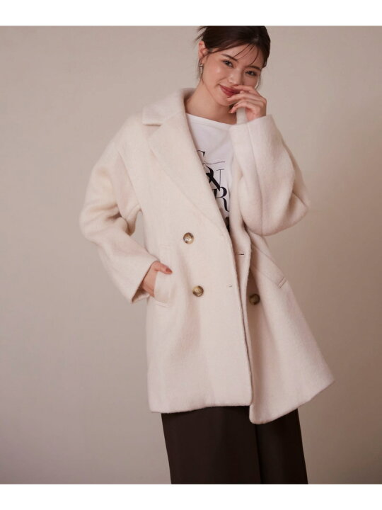 楽天市場】ミドル丈シャギーコート 24AW PROPORTION BODY DRESSING 