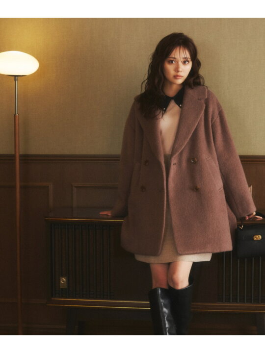 楽天市場】【SALE／50%OFF】ミドル丈シャギーコート 24AW PROPORTION 