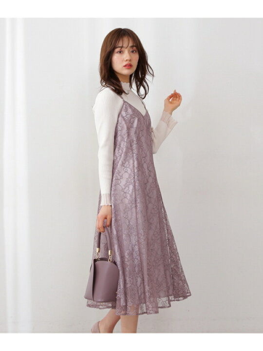 楽天市場】【SALE／50%OFF】バックリボンレースキャミロングワンピース  