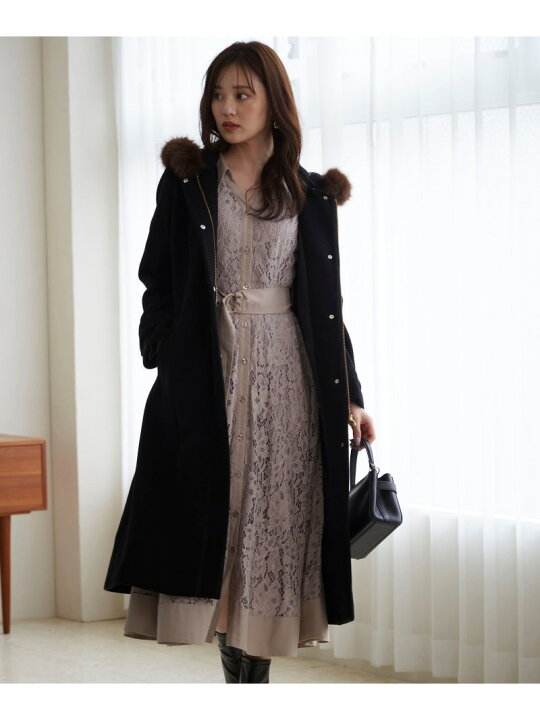 楽天市場】フードフェイクファーコート 24AW PROPORTION BODY DRESSING 