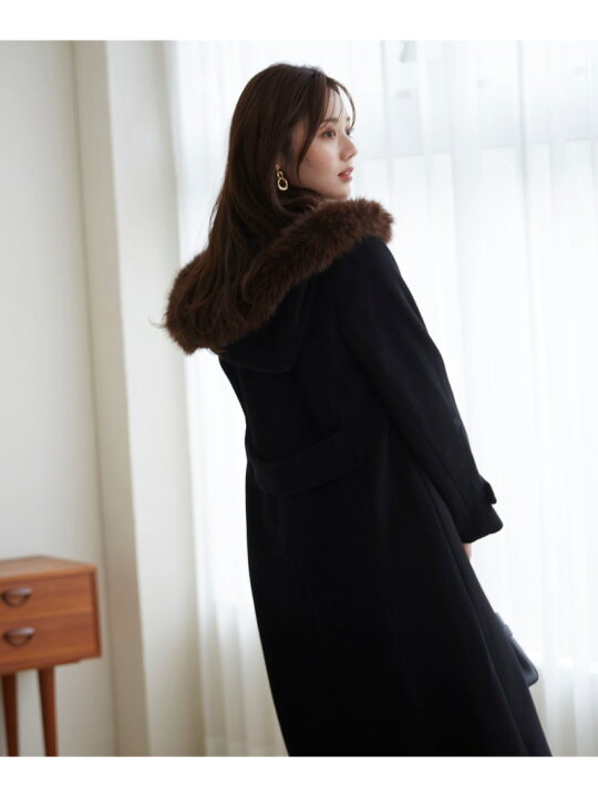 楽天市場】【SALE／50%OFF】フードフェイクファーコート 24AW 