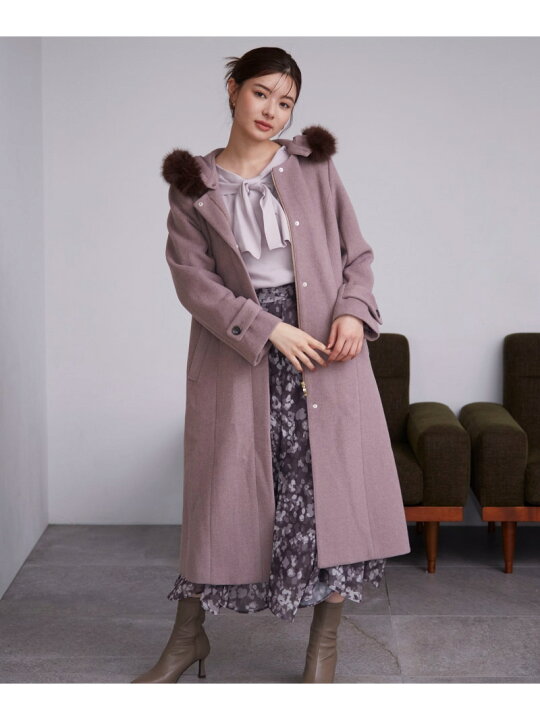 楽天市場】フードフェイクファーコート 24AW PROPORTION BODY DRESSING 