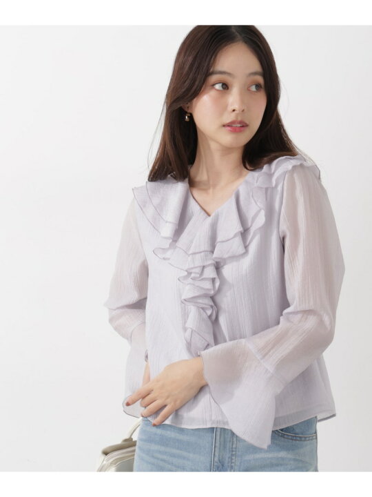 楽天市場】【SALE／30%OFF】シアー楊柳ラッフルブラウス 26SS 
