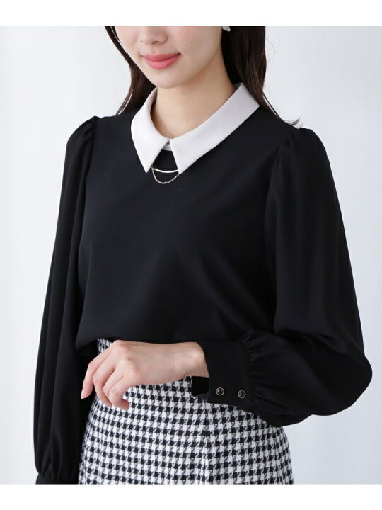 楽天市場】【SALE／30%OFF】襟付き2Wayメタルバーブラウス PROPORTION  