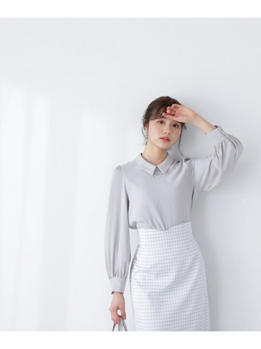 楽天市場】【SALE／30%OFF】襟付き2Wayメタルバーブラウス PROPORTION  