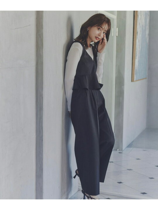 楽天市場】【SALE／50%OFF】ペプラムワイドパンツセットアップ 